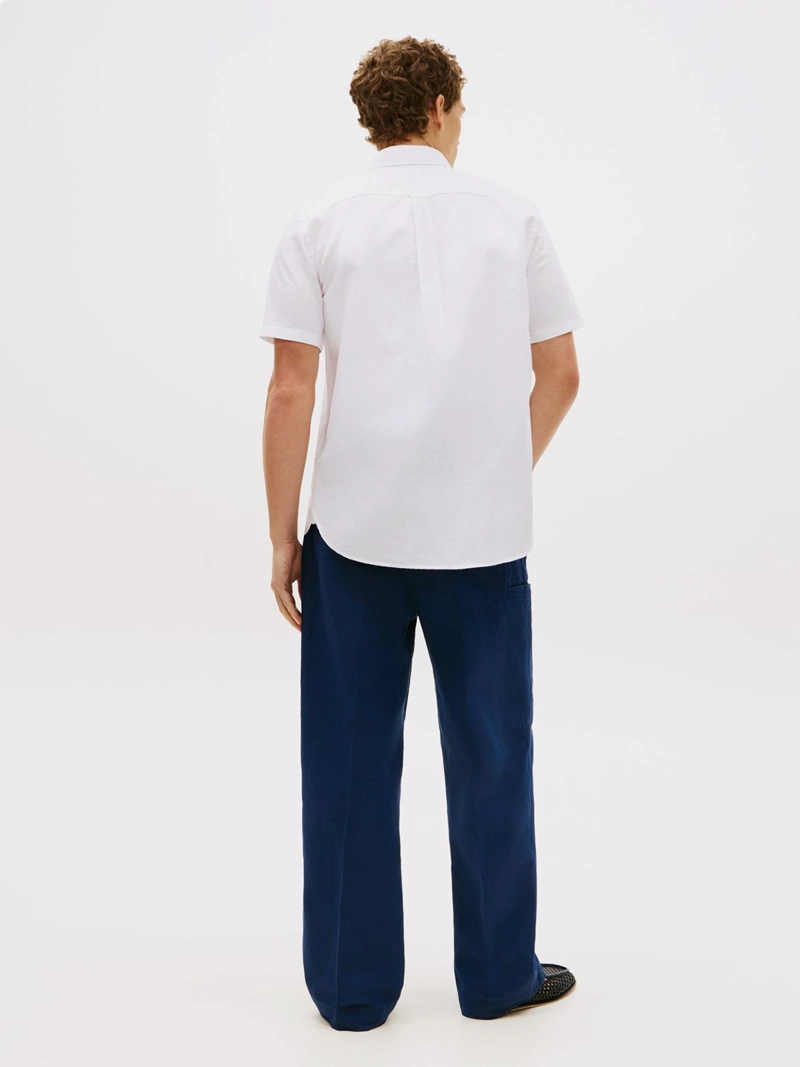 CAMISA HOMBRE TOMMY HILFIGER ALGODÓN LINO MANGA CORTA - 4
