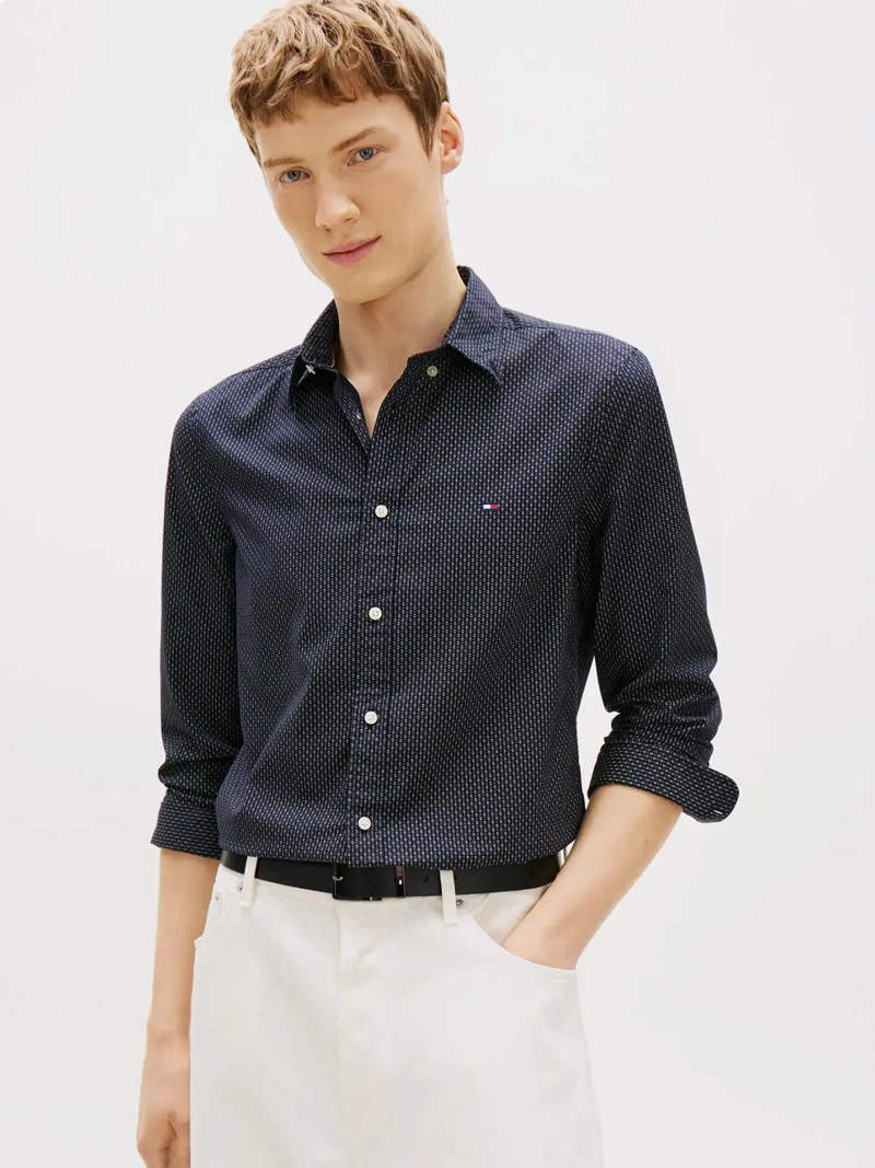 CAMISA HOMBRE TOMMY HILFIGER ALGODÓN MANGA LARGA - 1