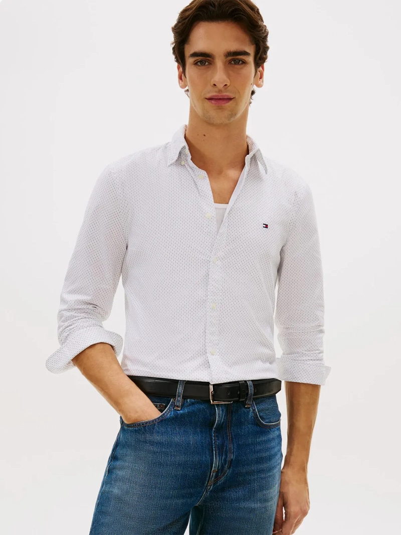 CAMISA HOMBRE TOMMY HILFIGER ALGODÓN MANGA LARGA - 1