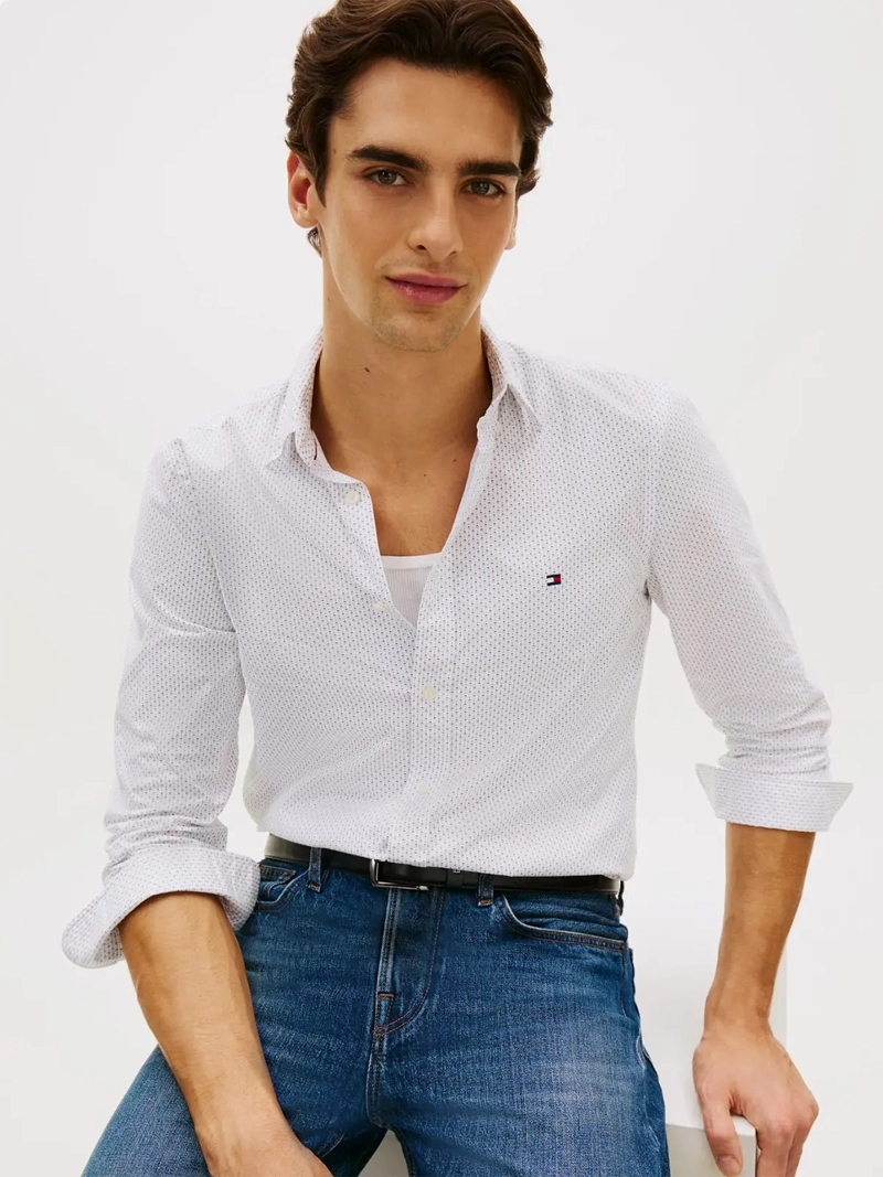 CAMISA HOMBRE TOMMY HILFIGER ALGODÓN MANGA LARGA - 2