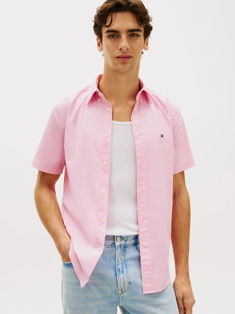CAMISA HOMBRE TOMMY HILFIGER ALGODÓN MANGA CORTA - 1