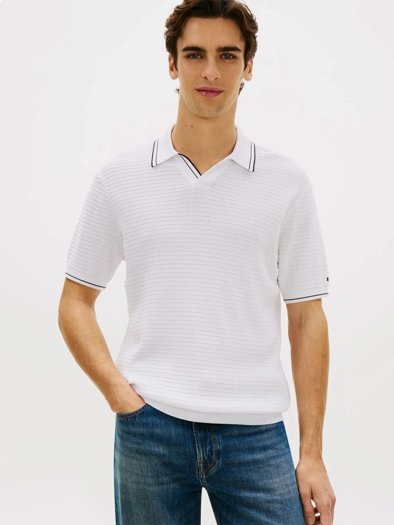 POLERA HOMBRE TOMMY HILFIGER ALGODÓN MANGA CORTA