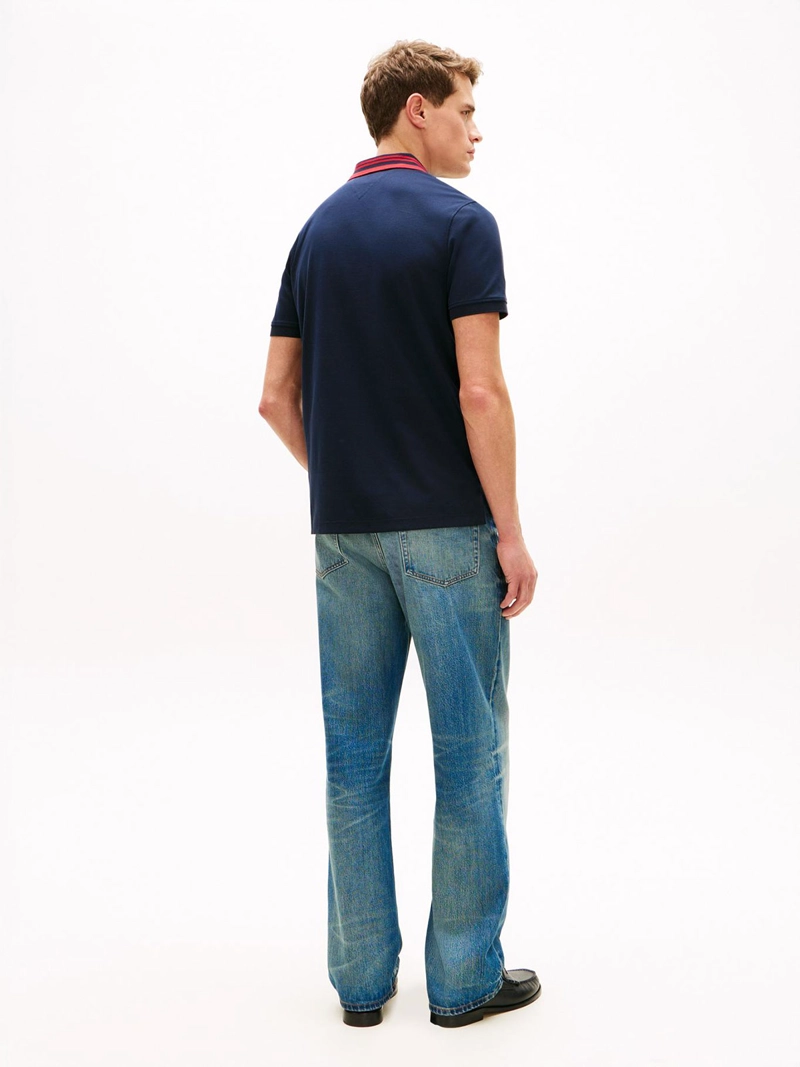 POLERA HOMBRE TOMMY HILFIGER ALGODÓN CUELLO POLO - 4