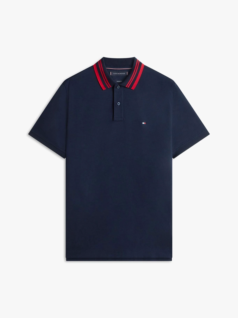 POLERA HOMBRE TOMMY HILFIGER ALGODÓN CUELLO POLO - 5