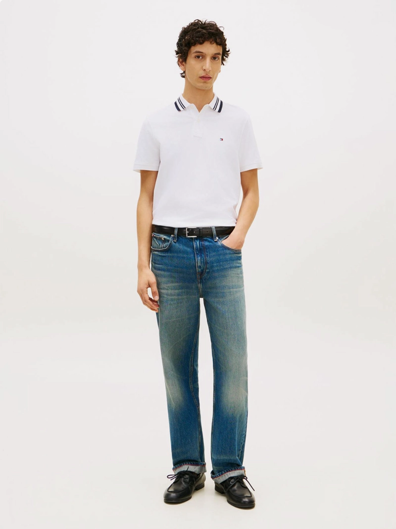 POLERA HOMBRE TOMMY HILFIGER ALGODÓN CUELLO POLO - 3