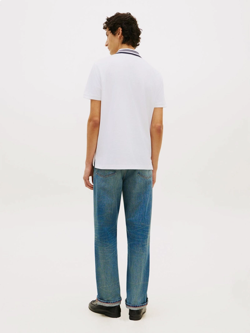 POLERA HOMBRE TOMMY HILFIGER ALGODÓN CUELLO POLO - 4
