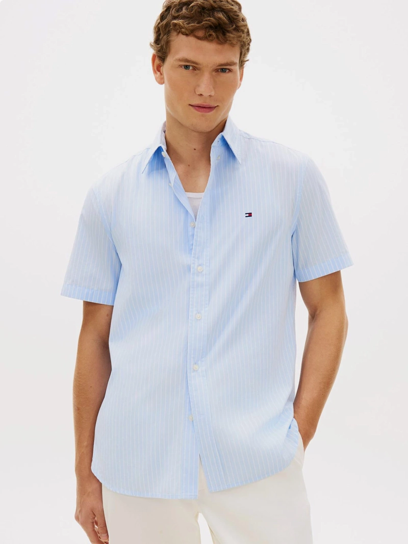 CAMISA HOMBRE TOMMY HILFIGER ALGODÓN MANGA CORTA - 1