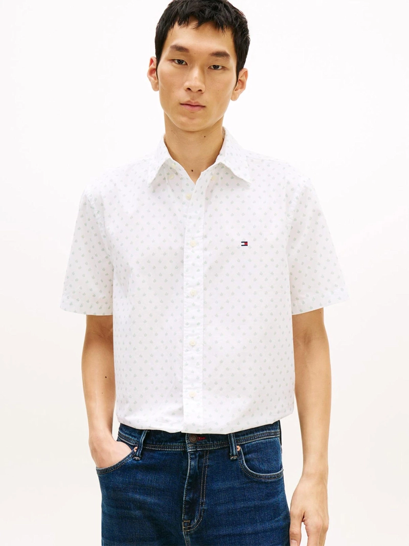 CAMISA HOMBRE TOMMY HILFIGER ALGODÓN MANGA CORTA - 1