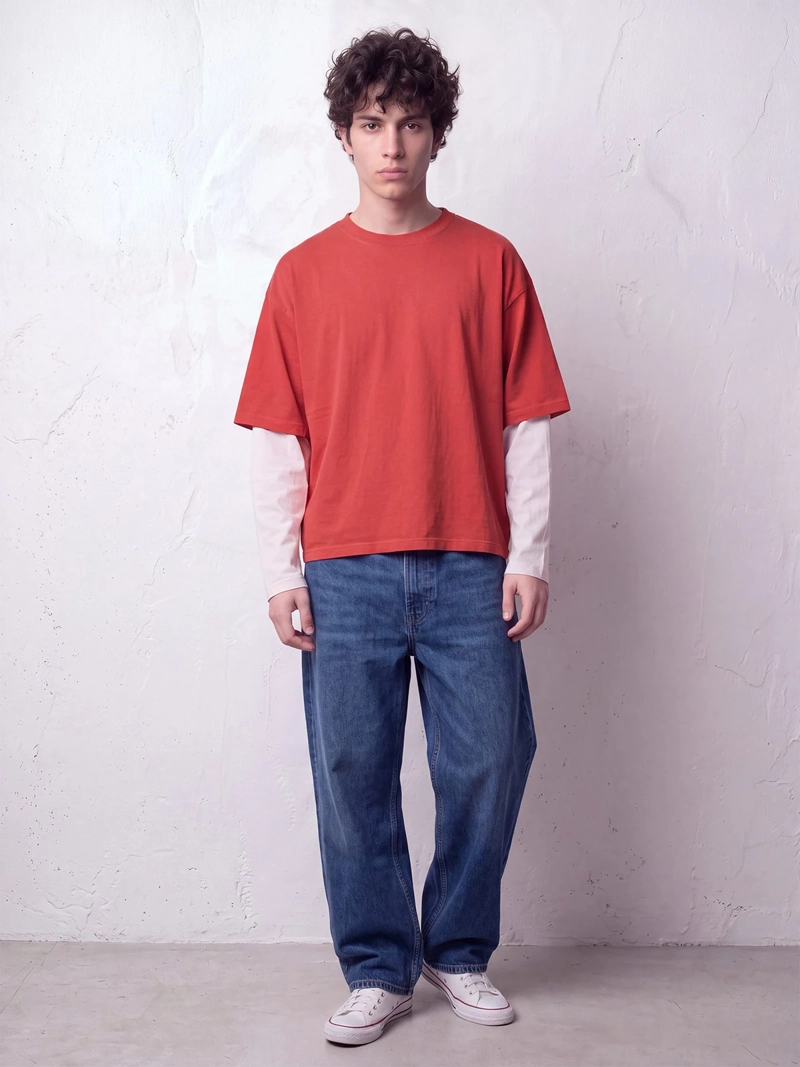 POLERA HOMBRE INDEX ALGODÓN BOXY FIT - 4