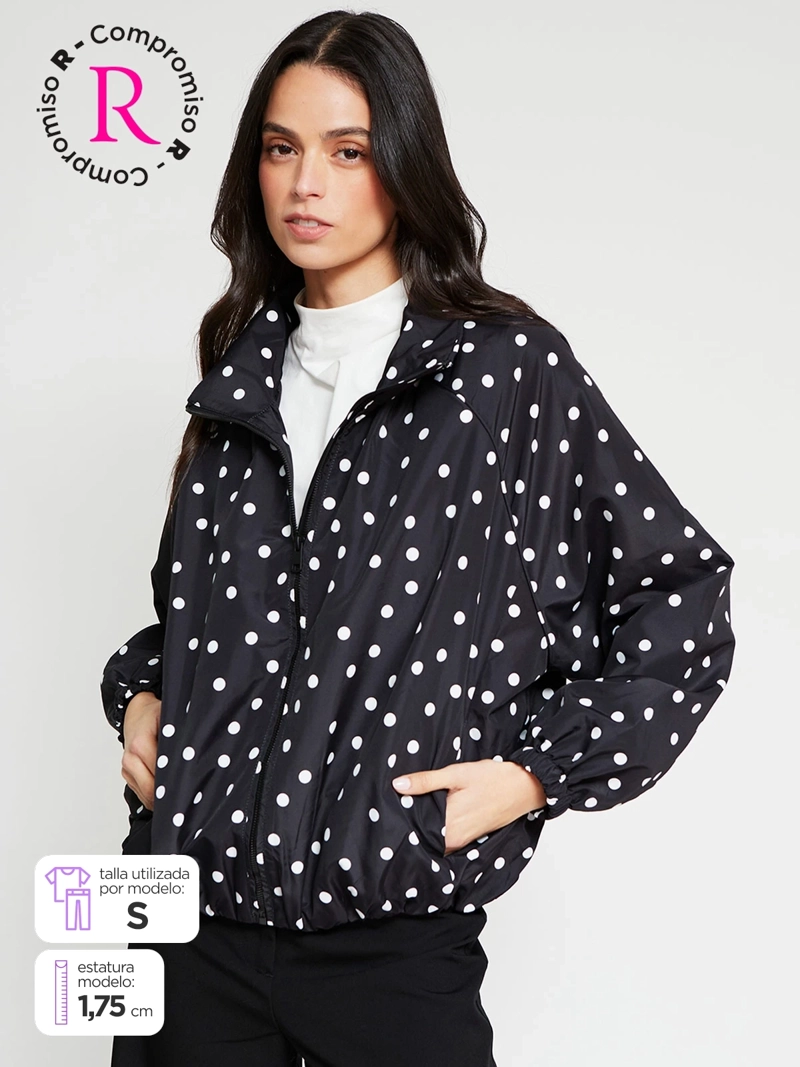 CHAQUETA MUJER INDEX CORTAVIENTO PRINT - 1