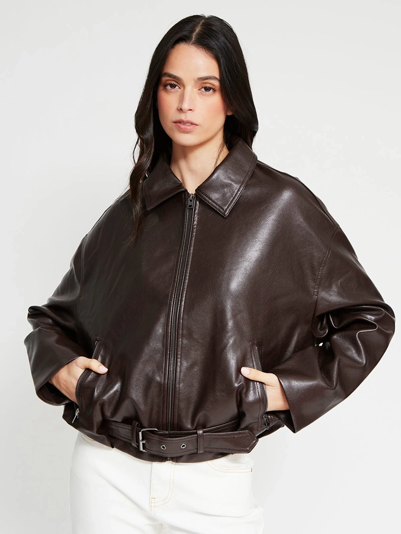 CHAQUETA MUJER INDEX BOMBER CINTURÓN - 2