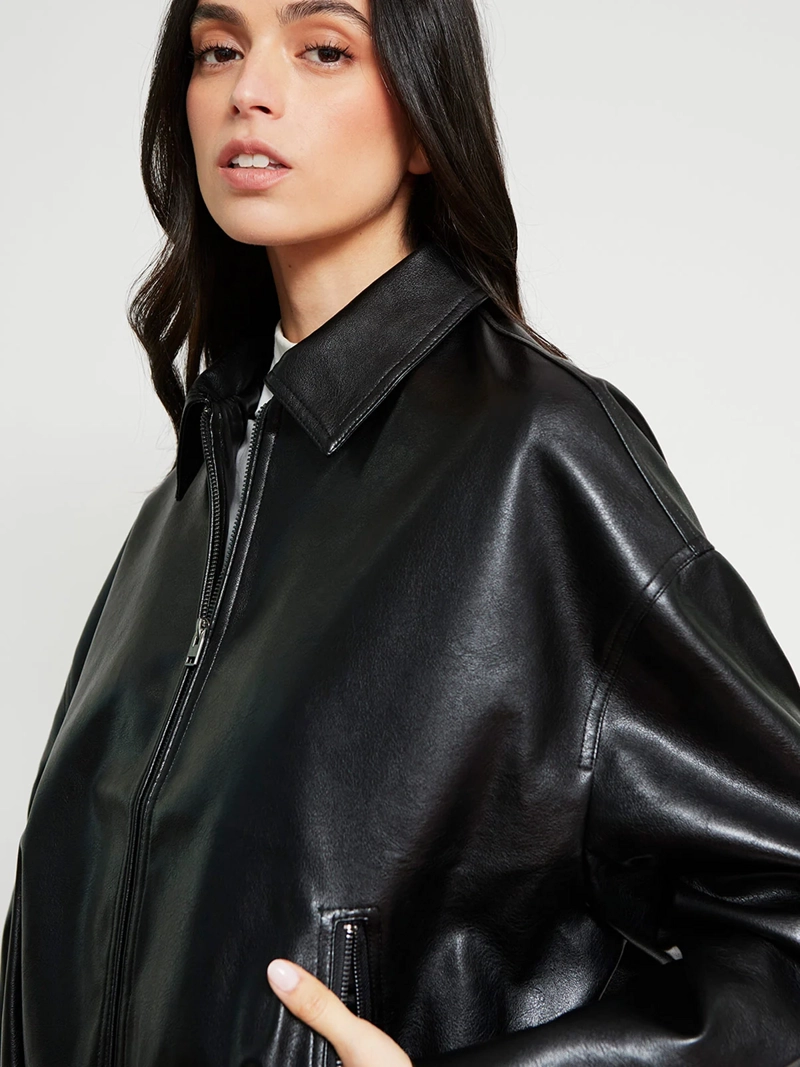 CHAQUETA MUJER INDEX BOMBER CINTURÓN - 4