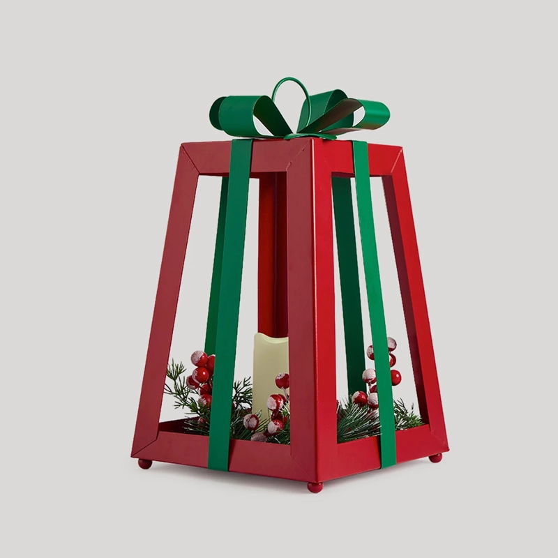 ADORNO NAVIDEÑO RIPLEY HOME TRADITIONAL XMAS FAROL REGALO - 1