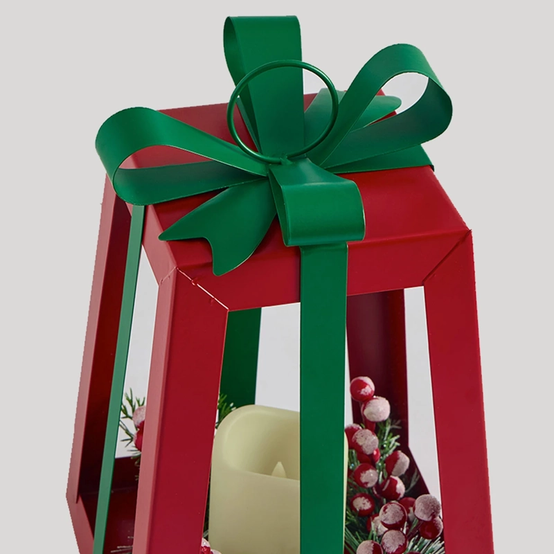 ADORNO NAVIDEÑO RIPLEY HOME TRADITIONAL XMAS FAROL REGALO - 3
