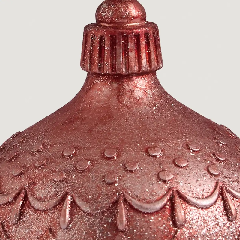 ADORNO NAVIDEÑO RIPLEY HOME WINE ROSE CEBOLLA BRILLOS - 3
