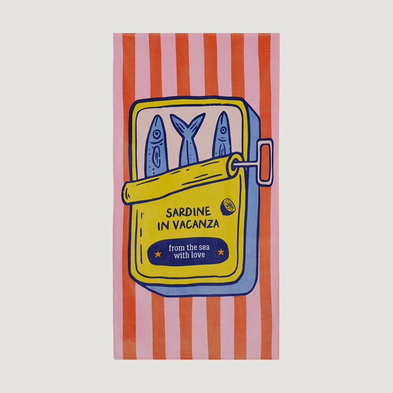 TOALLA DE PLAYA REGATTA VELOUR SARDINAS  - 2