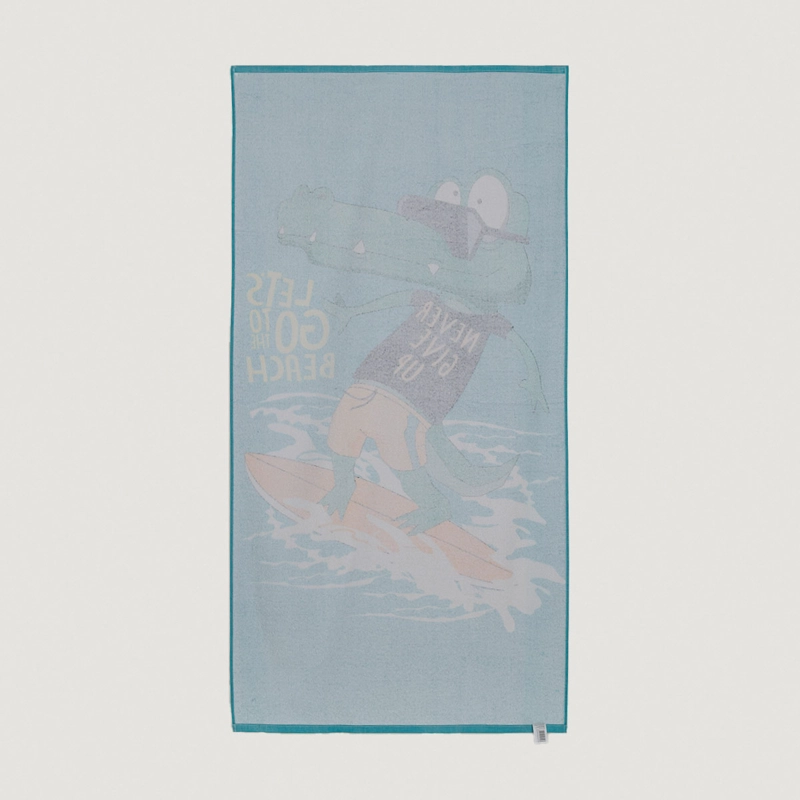 TOALLA DE PLAYA RIPLEY HOME VELOUR DINO SURF - 3