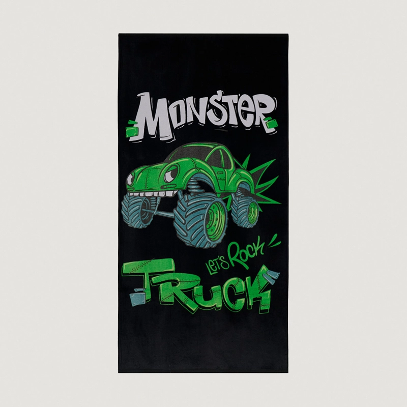 TOALLA DE PLAYA RIPLEY HOME VELOUR MONSTER TRUCK - 2