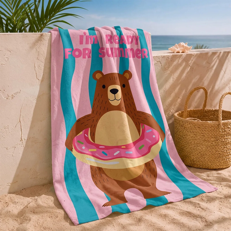 TOALLA DE PLAYA RIPLEY HOME VELOUR OSO