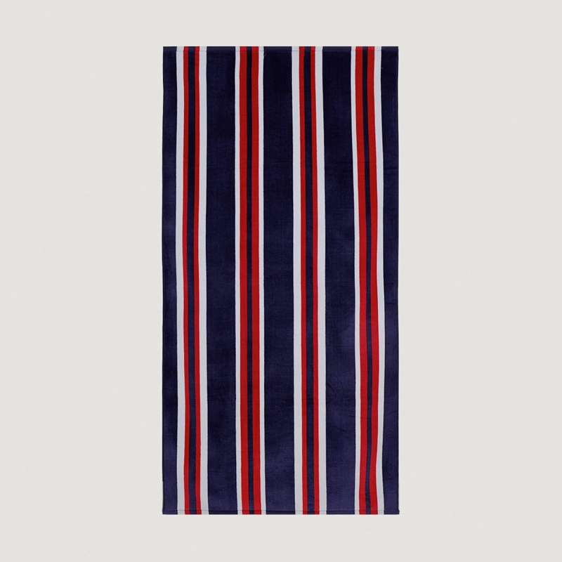 TOALLA DE PLAYA REGATTA VELOUR STRIPES NÁUTICAS - 2
