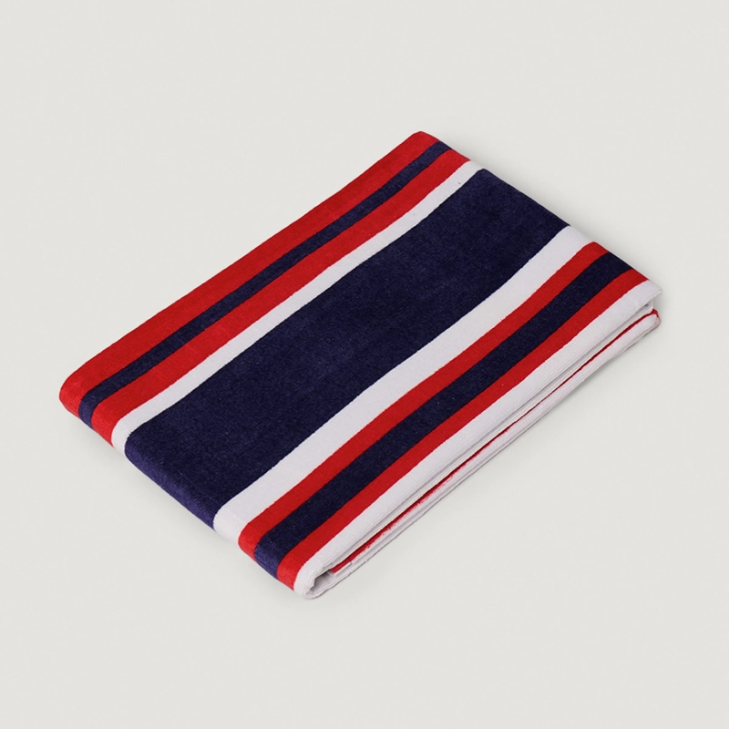 TOALLA DE PLAYA REGATTA VELOUR STRIPES NÁUTICAS - 4