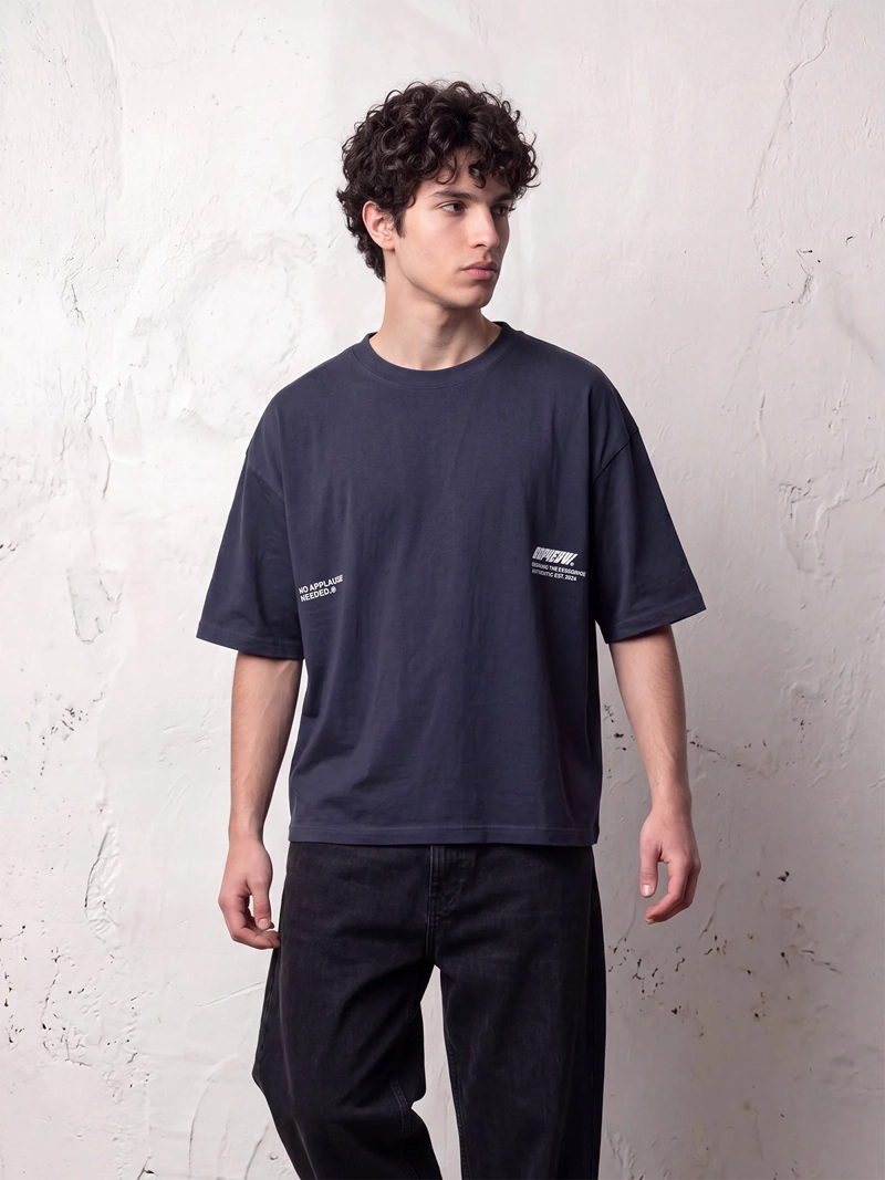 POLERA HOMBRE INDEX ALGODÓN MANGA CORTA BOXY FIT - 1
