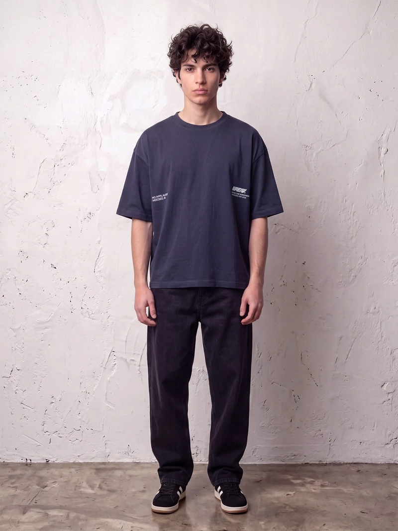POLERA HOMBRE INDEX ALGODÓN MANGA CORTA BOXY FIT - 4