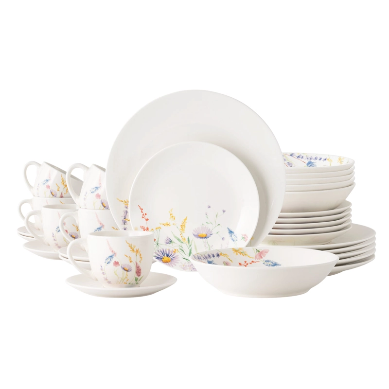VAJILLA RIPLEY HOME SET PORCELANA FLORES 20 PIEZAS - 1