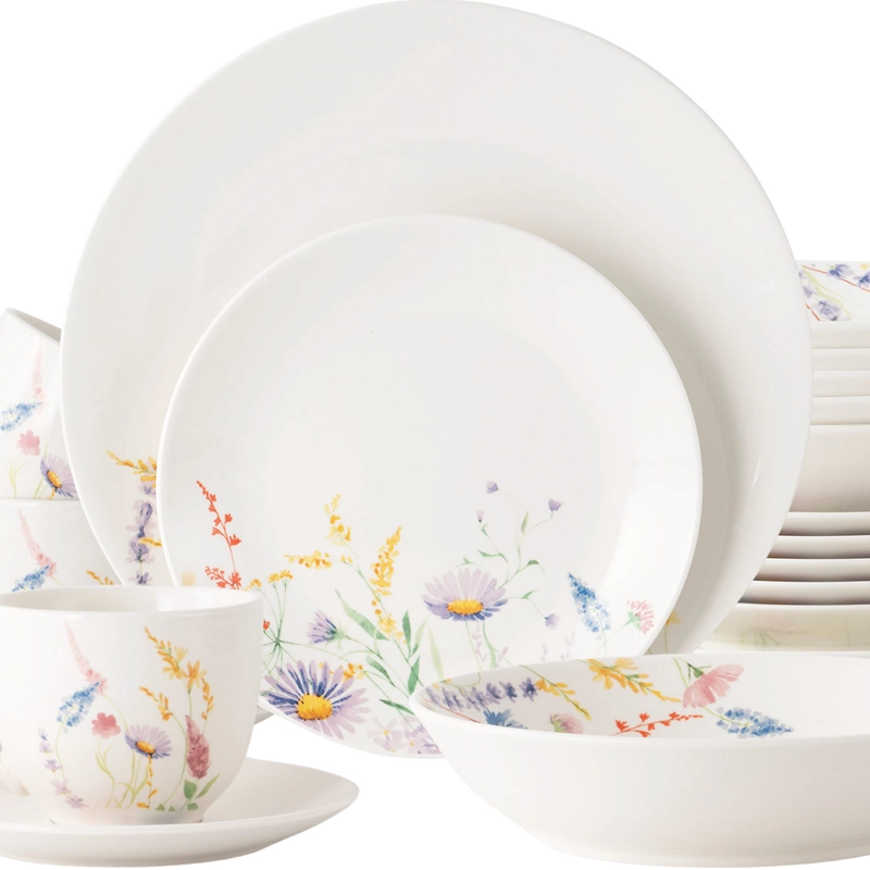 VAJILLA RIPLEY HOME SET PORCELANA FLORES 20 PIEZAS - 2
