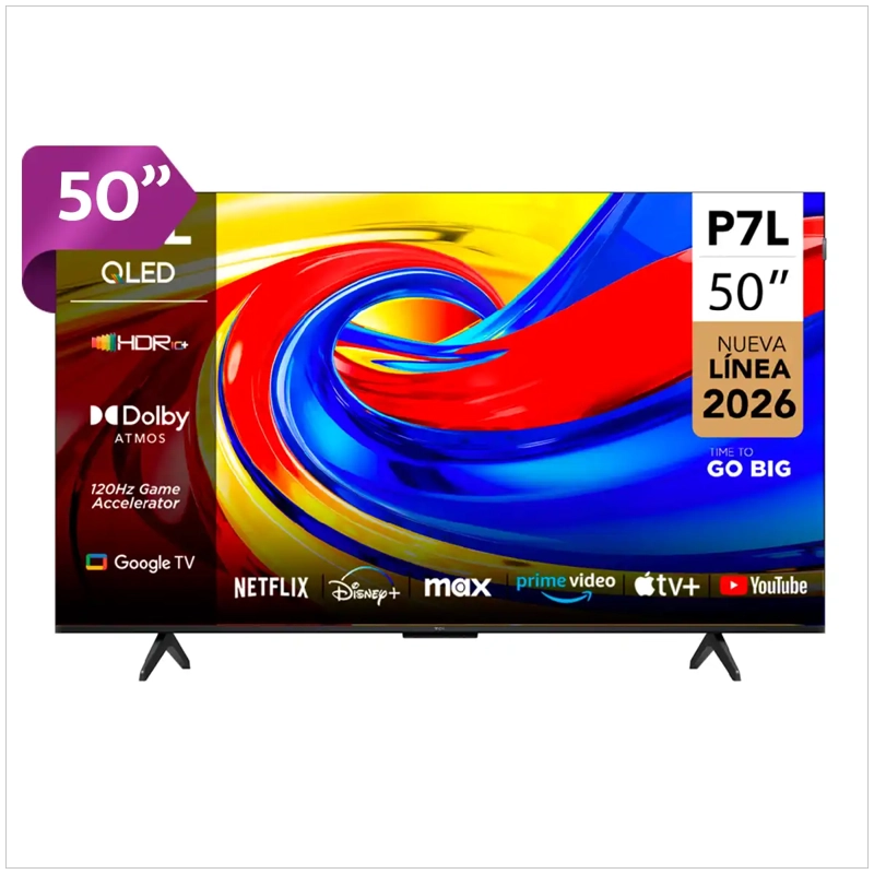SMART TV TCL QLED 4K UHD 50” 50P7L - 1