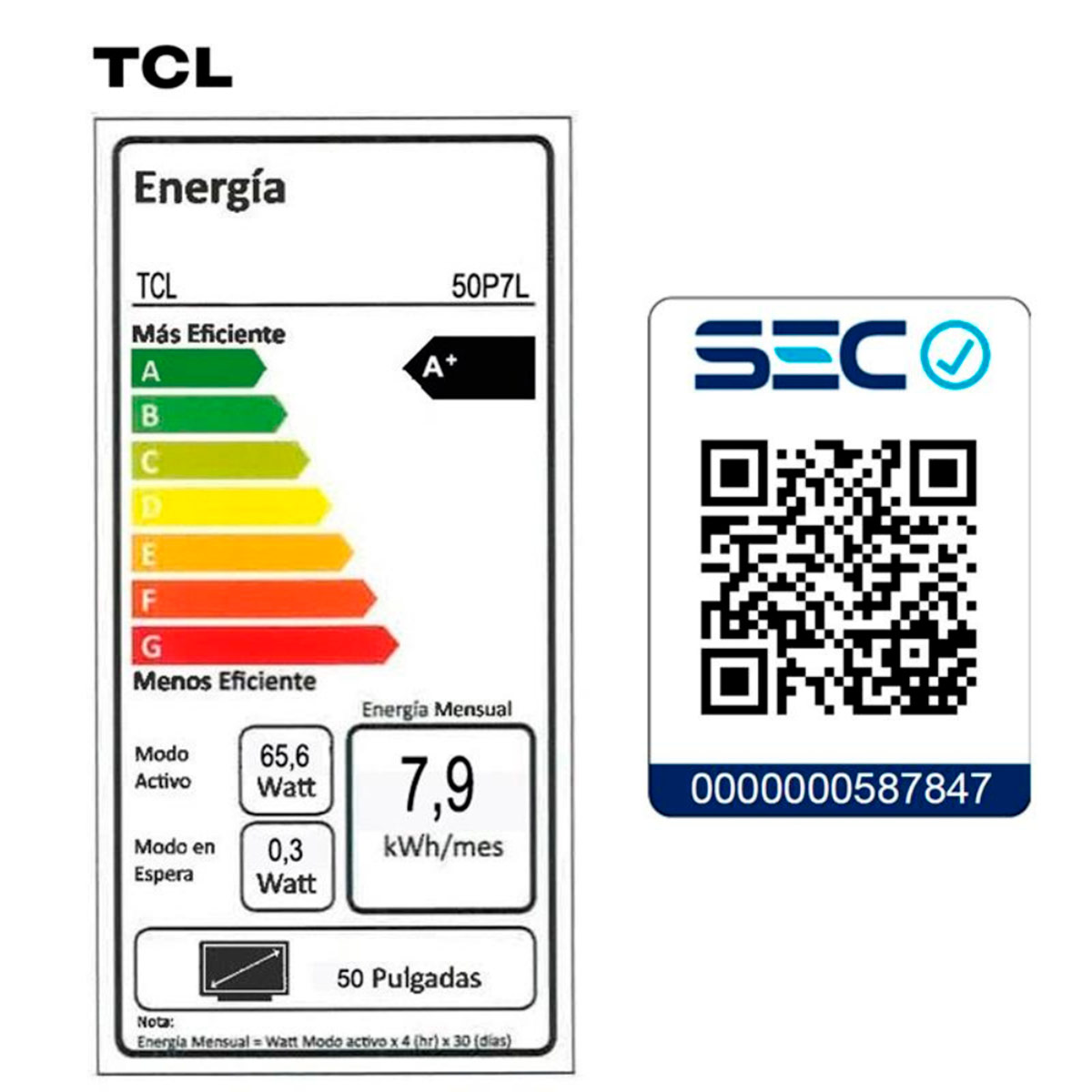 SMART TV TCL QLED 4K UHD 50” 50P7L - 13