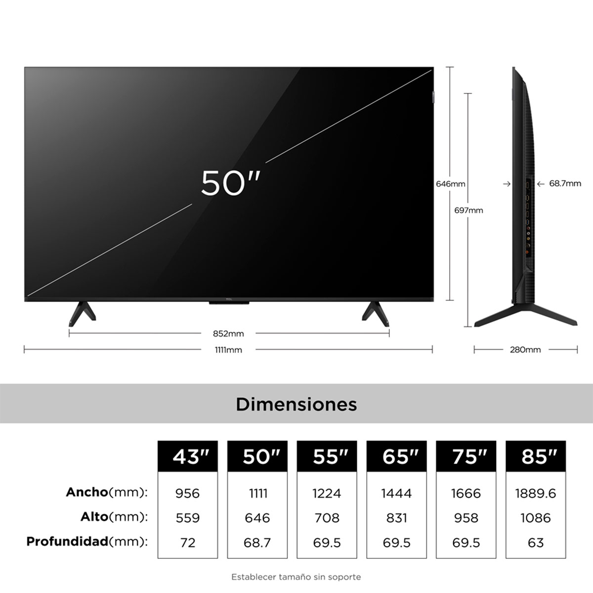 SMART TV TCL QLED 4K UHD 50” 50P7L - 9