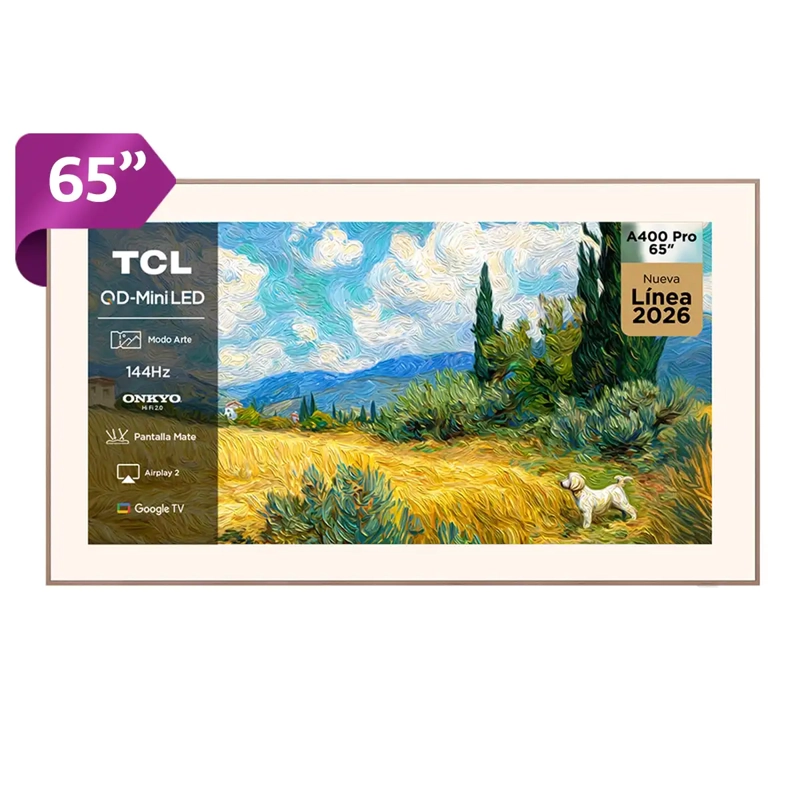 TCL SMART TV TCL QD MINI LED 4K UHD 65” ART TV A400 PRO