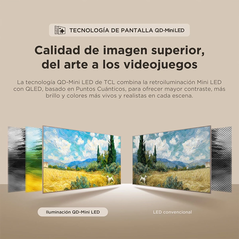 SMART TV TCL QD MINI LED 4K UHD 65” ART TV A400 PRO - 4