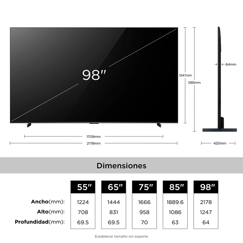 SMART TV TCL QD MINI LED 4K UHD 98” P8L - 10