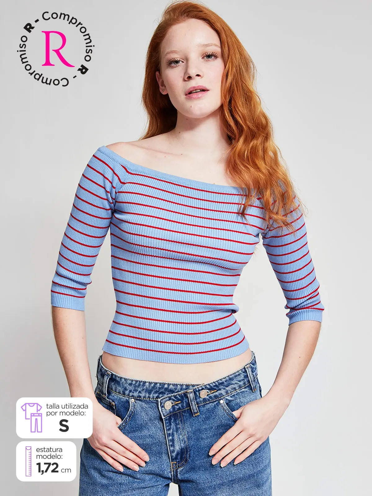 POLERA MUJER INDEX MANGA LARGA RIB