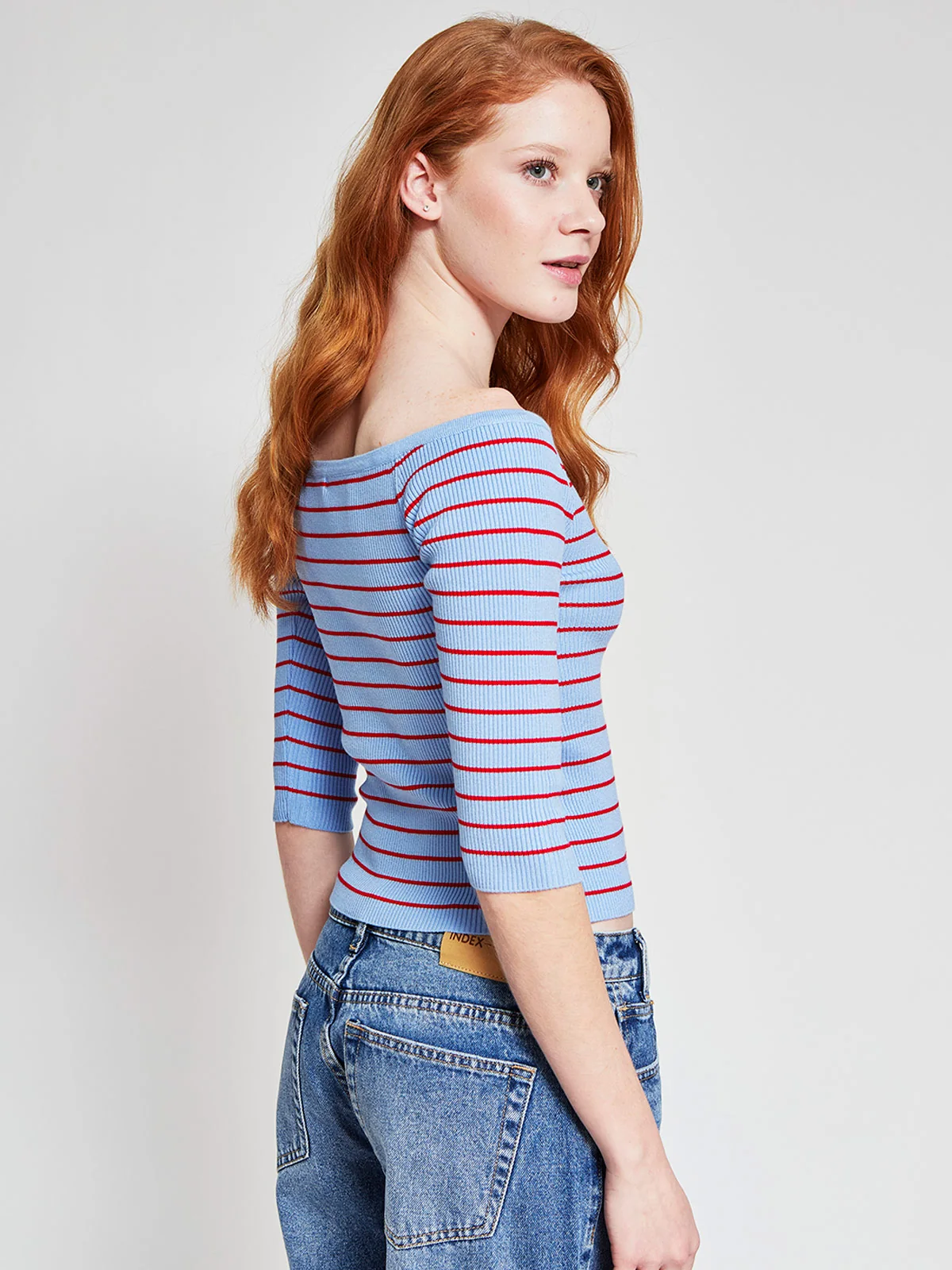 POLERA MUJER INDEX MANGA LARGA RIB - 2