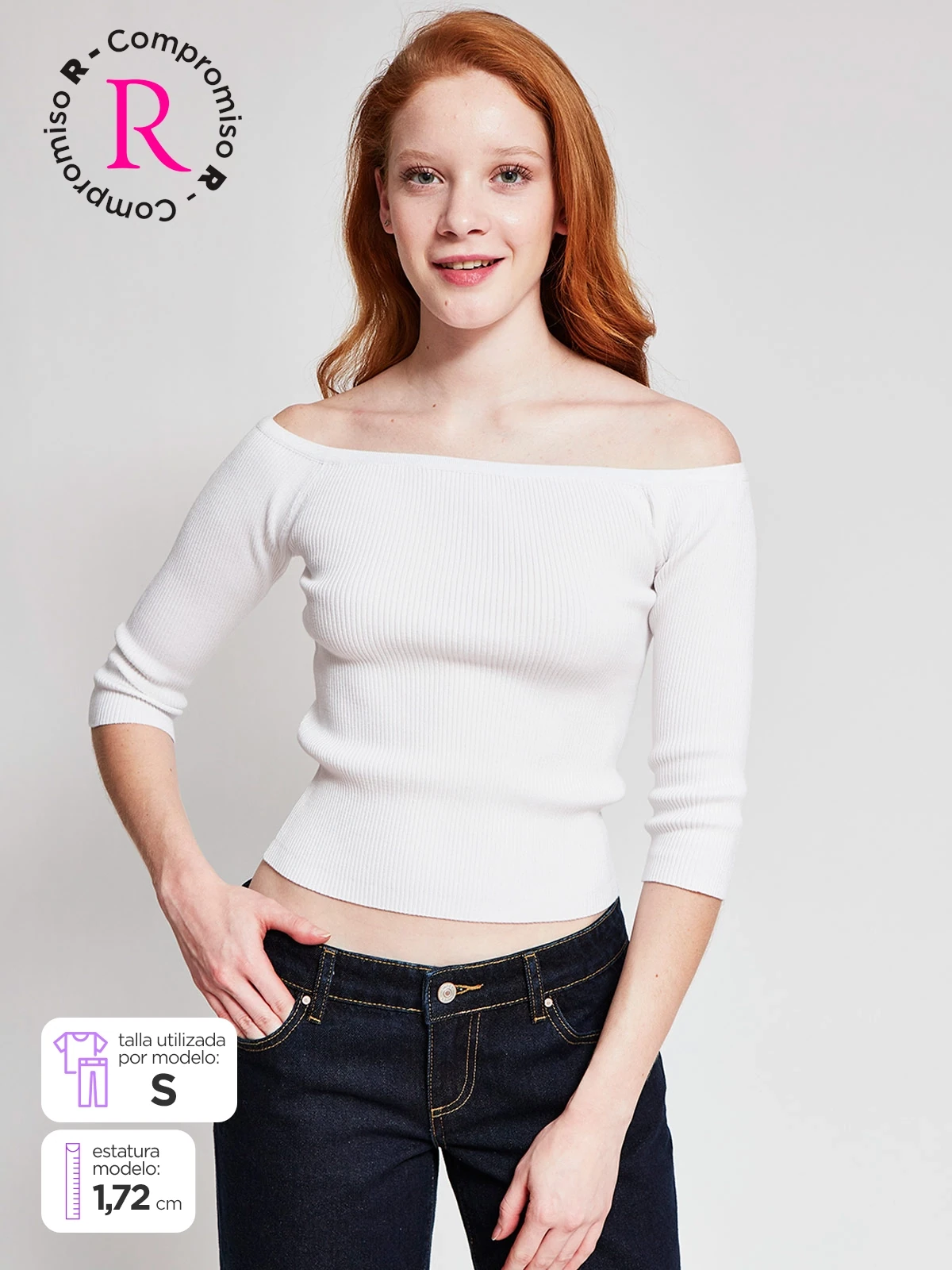 POLERA MUJER INDEX MANGA LARGA RIB
