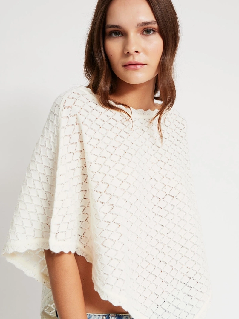 SWEATER MUJER INDEX ALGODÓN CAPA CALADA - 3