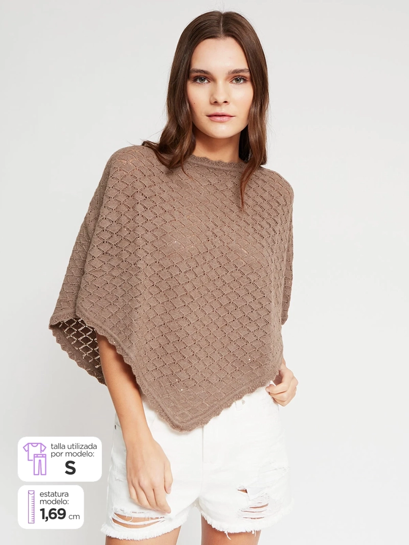 SWEATER MUJER INDEX ALGODÓN CAPA CALADA - 1