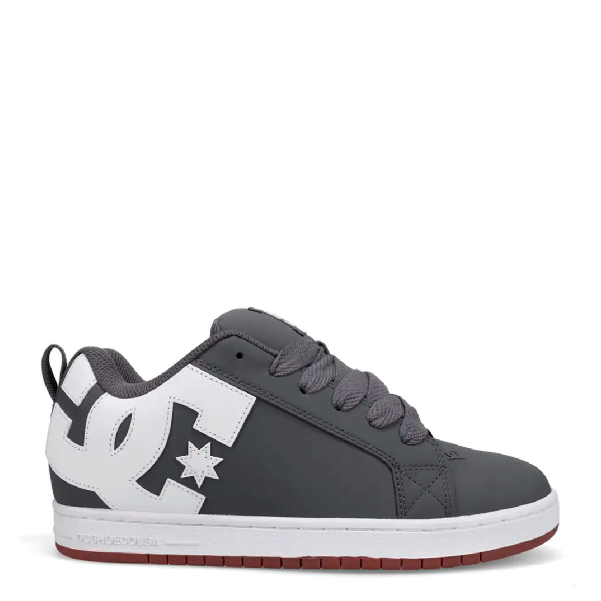 ZAPATILLAS HOMBRE DC SHOES URBANO GRIS COURT GRAFFIK CUERO
