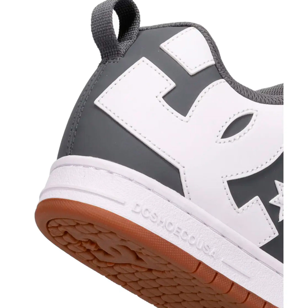 ZAPATILLAS HOMBRE DC SHOES URBANO GRIS COURT GRAFFIK CUERO - 8