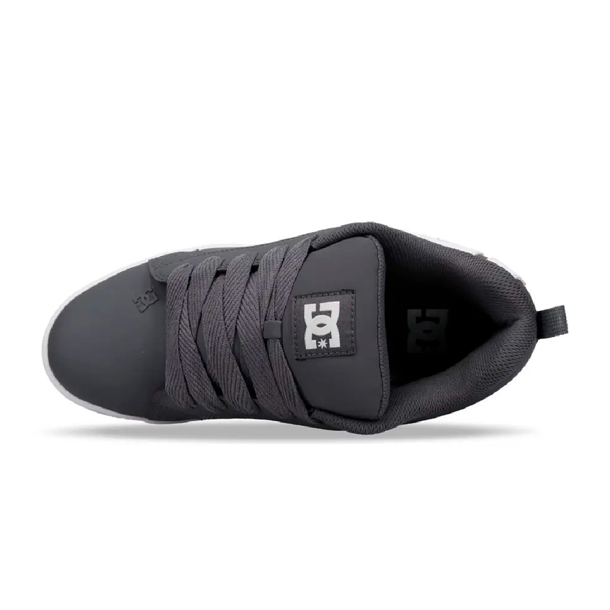 ZAPATILLAS HOMBRE DC SHOES URBANO GRIS COURT GRAFFIK CUERO - 4