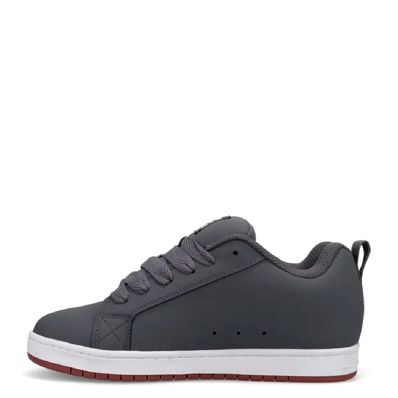 ZAPATILLAS HOMBRE DC SHOES URBANO GRIS COURT GRAFFIK CUERO - 3