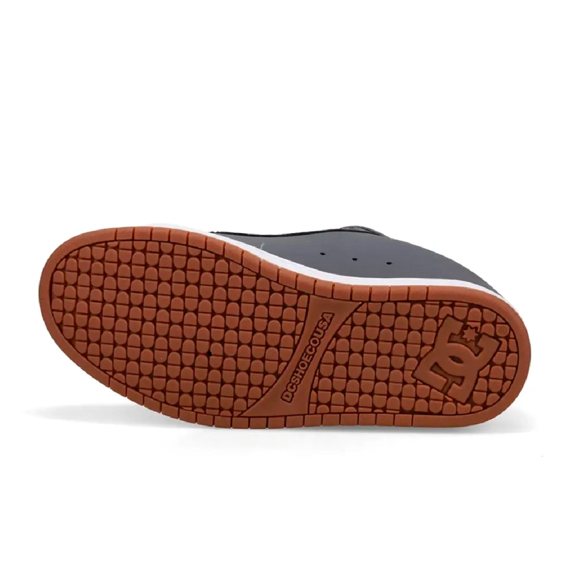 ZAPATILLAS HOMBRE DC SHOES URBANO GRIS COURT GRAFFIK CUERO - 6