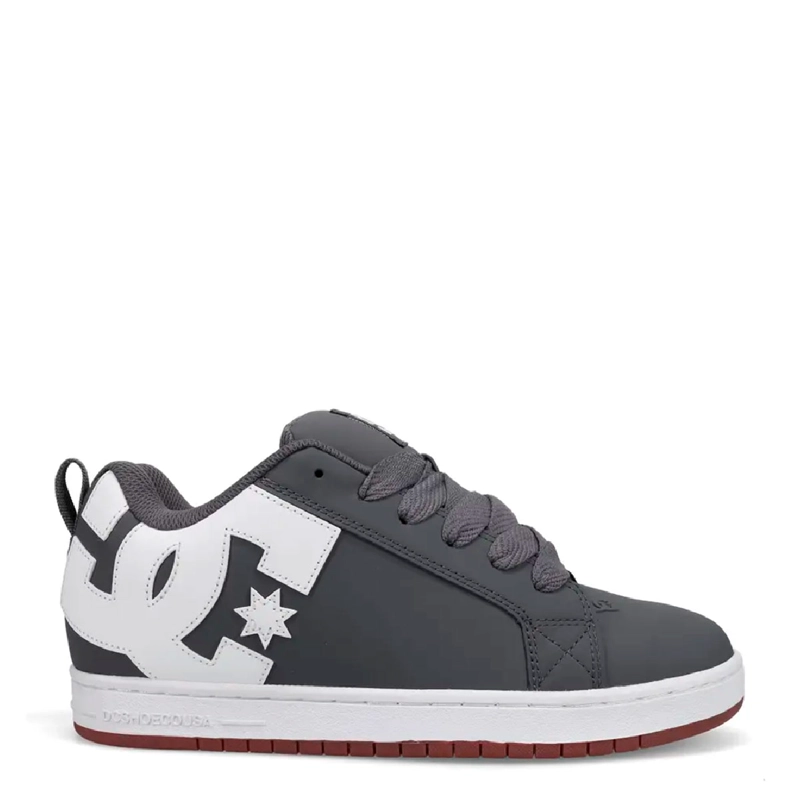 ZAPATILLAS HOMBRE DC SHOES URBANO GRIS COURT GRAFFIK CUERO - 1