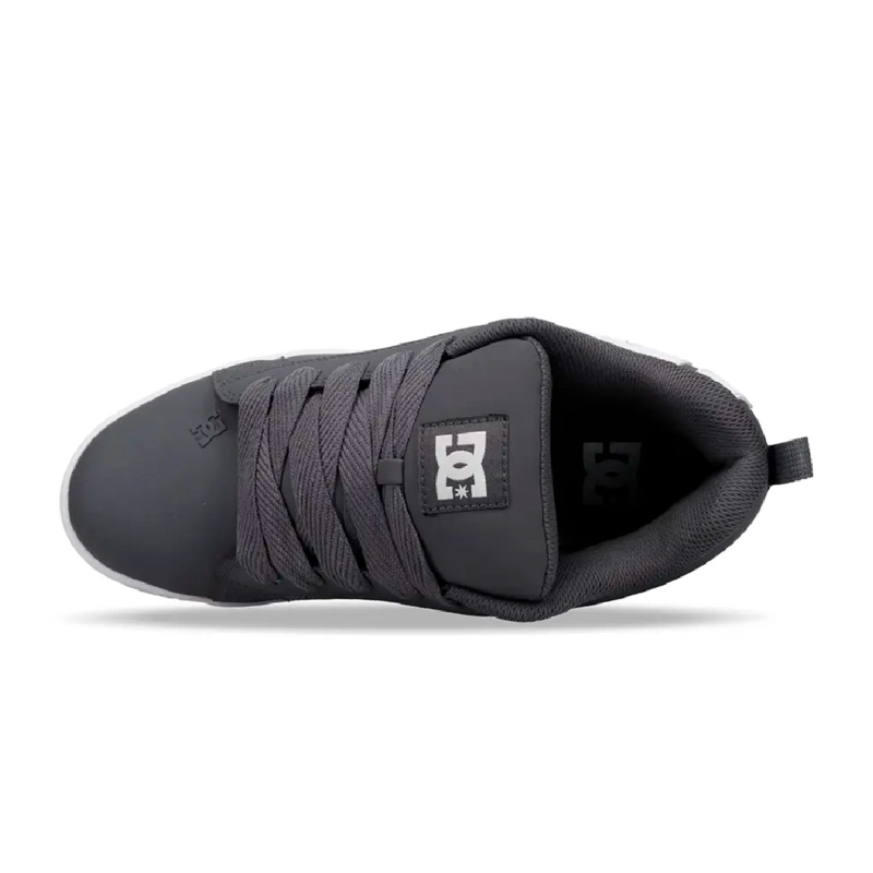 ZAPATILLAS HOMBRE DC SHOES URBANO GRIS COURT GRAFFIK CUERO - 4