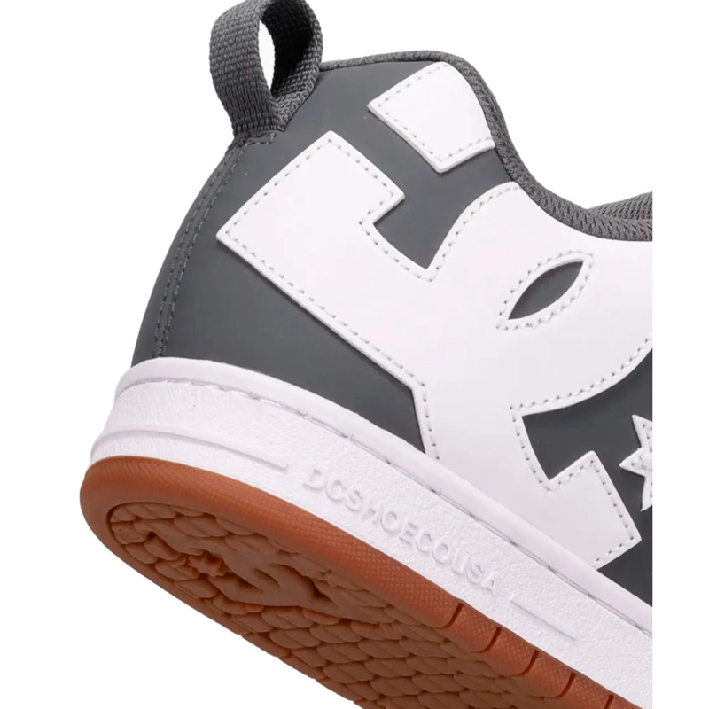 ZAPATILLAS HOMBRE DC SHOES URBANO GRIS COURT GRAFFIK CUERO - 8
