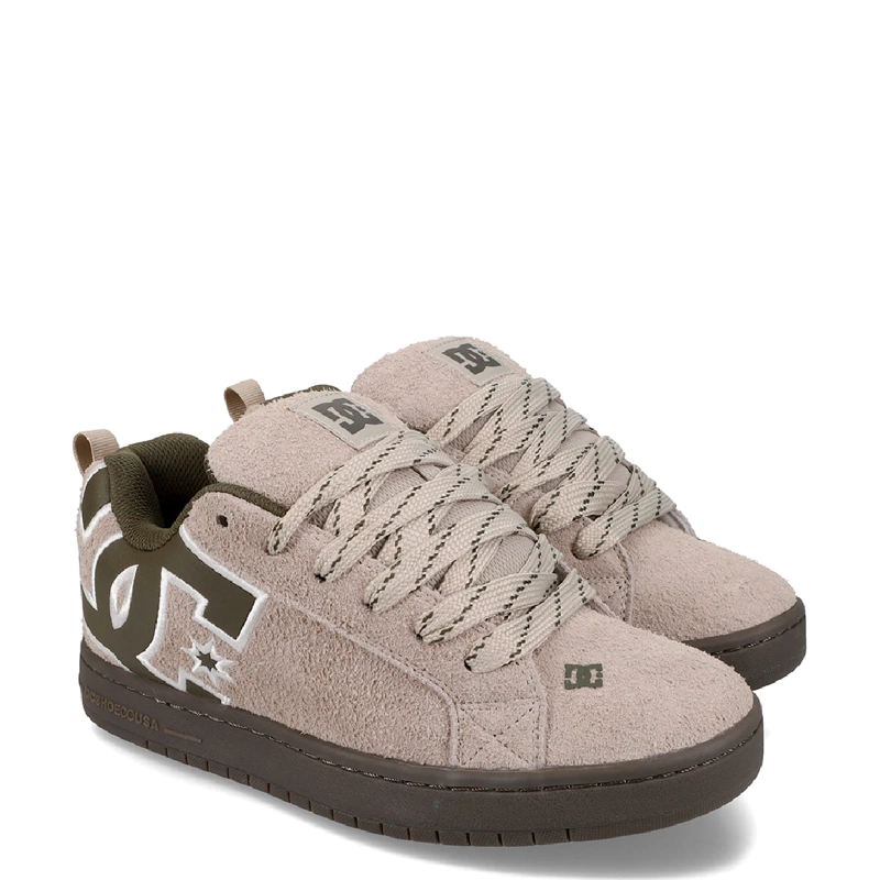 ZAPATILLAS HOMBRE DC SHOES URBANO CAFÉ COURT GRAFFIK SE CUERO - 2