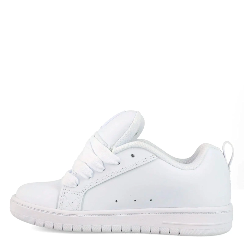 ZAPATILLAS NIÑO DC SHOES URBANO BLANCO COURT GRAFFIK CUERO - 3